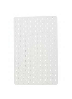 Panneau Pegboard 36x56 cm en bois blanc pour rangement mural modulaire