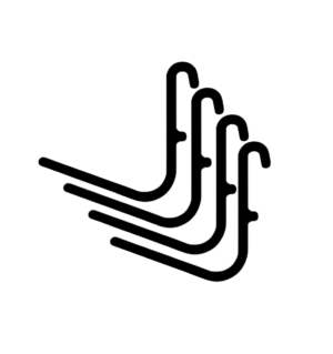 Lot de Crochets Z Pegboard noirs à double ancrage pour panneau perforé
