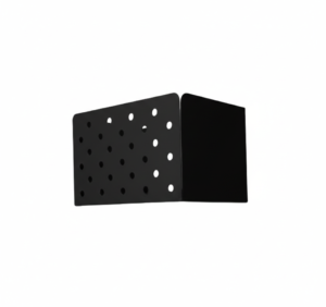 Panier Pegboard Medium en métal noir ajouré pour rangement polyvalent