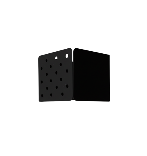 Panier Pegboard Mini en métal noir ajouré pour rangement mural aéré